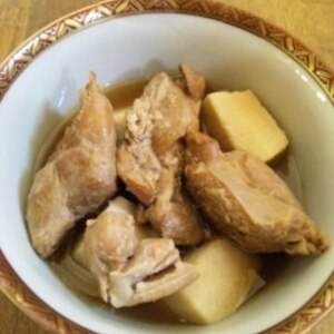 【みかんの皮で風味UP】鶏肉高野豆腐含め煮♪